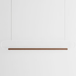Link Horizontal Pendant - Walnut / White
