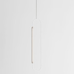 Link Vertical Pendant - White Oak / White