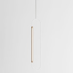 Link Vertical Pendant - Natural Oak / White