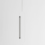 Link Vertical Pendant - Black Oak / White