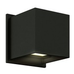 Square Outdoor Wall Light - Black