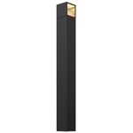 120V Square Bollard Light - Black