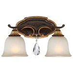 Chateau Nobles Bathroom Vanity Light - Raven Bronze / Opal