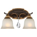 Chateau Nobles Bathroom Vanity Light - Raven Bronze / Opal