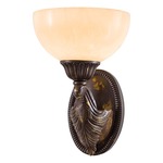 Signature N200401 Wall Light - Antique Oxidized Bronze / Alabaster