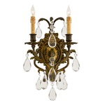 Signature N2414 Wall Light - Antique Bronze Patina / Crystal