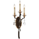 Chateau Nobles Wall Light - Raven Bronze / Clear