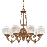 Metropolitan N801 Chandelier - Antique Classic Brass / Frosted