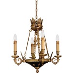 Metropolitan N850 Chandelier - Dore Gold / Black
