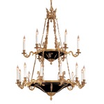 Metropolitan N850 Chandelier - Dore Gold / Black