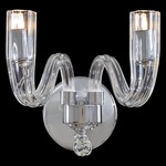 Signature N9182/3 Wall Light - Chrome / Clear