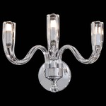 Signature N9182/3 Wall Light - Chrome / Clear