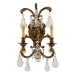 Signature N9200 Wall Light - Antique Bronze Patina / Clear