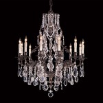 Signature N950201 Chandelier - Oxide Brass / Crystal