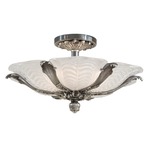 Signature N950495 Semi Flush Ceiling Light - Platinum / White