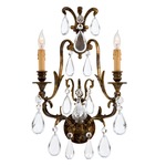 Signature N952115 Wall Light - Oxide Brass / Crystal