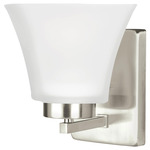 Bayfield Wall Sconce - Brushed Nickel / Satin Etched