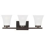 Bayfield Bathroom Vanity Light - Bronze / Satin Etched