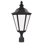 Brentwood Outdoor Post Light - Black / White