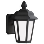 Brentwood Outdoor Wall Light - Black / Smooth White
