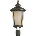 Cape May Outdoor Post Light - Burled Iron / Light Amber