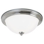 Geary Ceiling Light Fixture - Chrome / Satin Etched