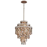 Dolcetti Chandelier - Silver / Shell / Crystal / Stainless Steel