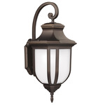 Childress Outdoor Wall Light - Antique Bronze / Satin Etched