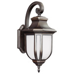 Childress Outdoor Wall Light - Antique Bronze / Satin Etched