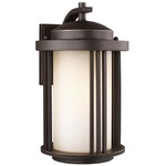 Crowell Outdoor Wall Light - Antique Bronze / Creme Parchment