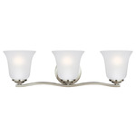 Emmons Bathroom Vanity Light - Brushed Nickel / Satin Etched