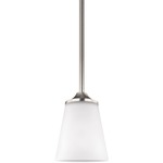 Hanford Mini Pendant - Brushed Nickel / Satin Etched