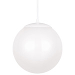 Leo Globe Pendant - White / Opal White