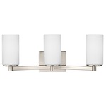 Hettinger Bathroom Vanity Light - Brushed Nickel / Etched White