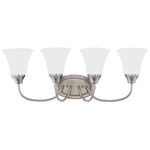 Holman Bathroom Vanity Light - Brushed Nickel / Satin Etched
