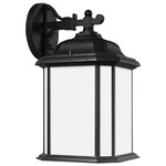 Kent Outdoor Wall Lantern - Oxford Bronze / Satin Etched