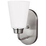 Kerrville Wall Sconce - Brushed Nickel / Satin Etched
