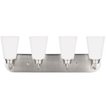 Kerrville Bathroom Vanity Light - Brushed Nickel / Satin Etched