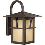 Medford Lakes Outdoor Wall Light - Statuary Bronze / Light Amber