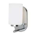 Oslo Wall Sconce - Chrome / Opal