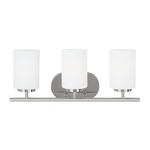 Oslo Bathroom Vanity Light - Chrome / Opal