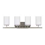 Oslo Bathroom Vanity Light - Brushed Nickel / Opal