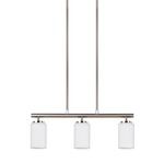 Oslo Linear Pendant - Brushed Nickel / Opal