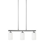 Oslo Linear Pendant - Chrome / Opal