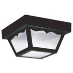 Signature 7567/9 Outdoor Ceiling Light Fixture - Black / Clear