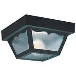 Signature 7567/9 Outdoor Ceiling Light Fixture - Black / Clear