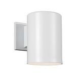 Cylinder Outdoor Wall Sconce - White