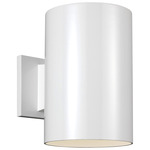 Cylinder Outdoor Wall Sconce - White