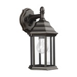 Sevier Outdoor Downlight Wall Lantern - Antique Bronze / Clear