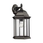 Sevier Outdoor Downlight Wall Lantern - Antique Bronze / Clear